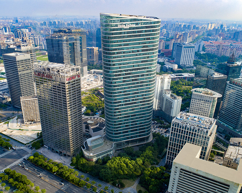 上海中建大厦航拍图